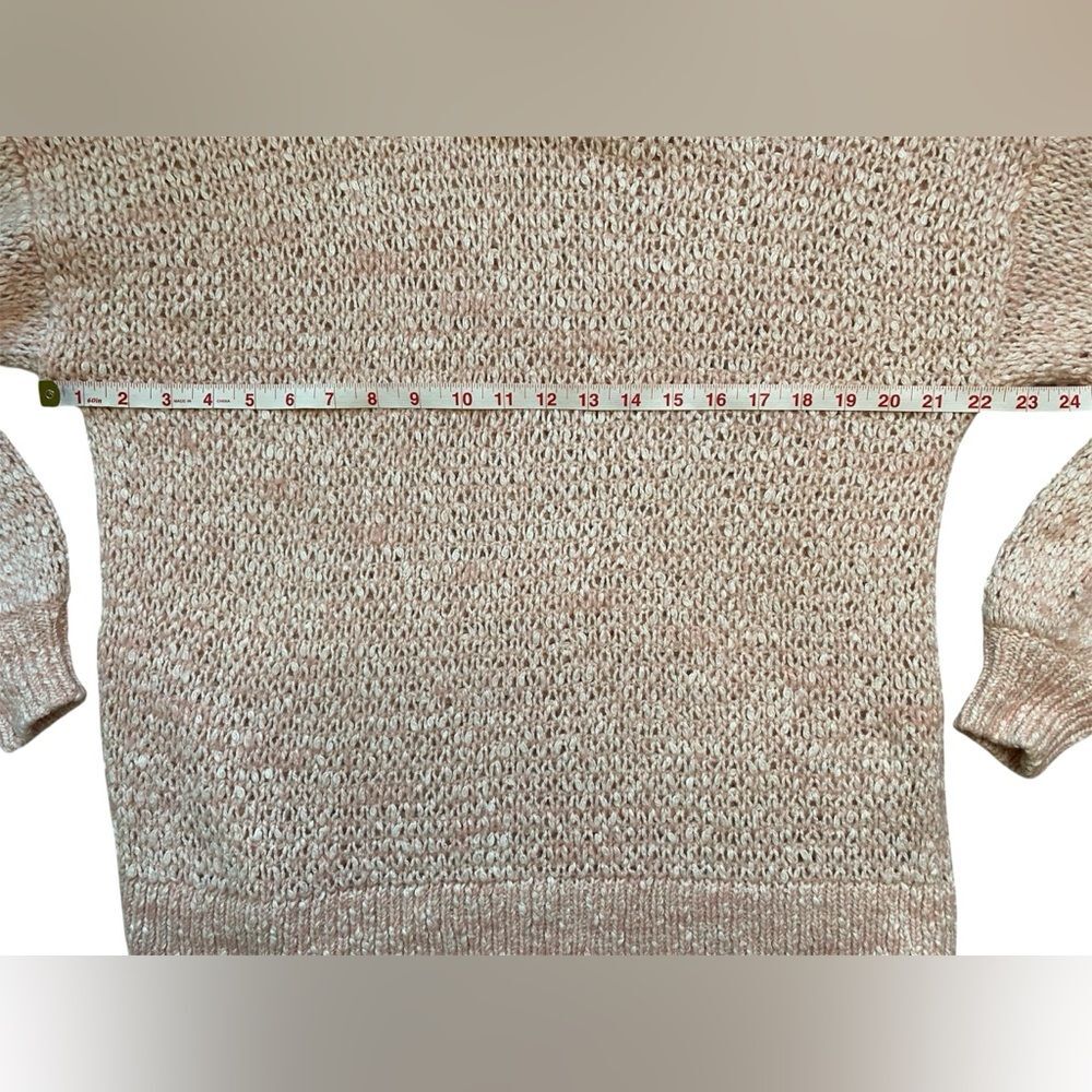 Madewell Light Pink Cotton Wool & Alpaca Blend Crewneck Oversized Baez Sweater - Picture 7 of 10